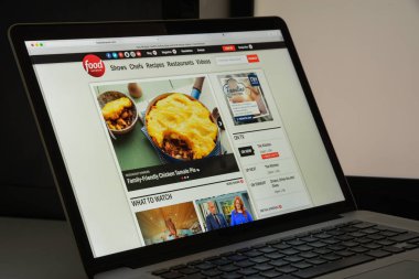 Milan, İtalya - 10 Ağustos 2017: Foodnetwork Web sitesi ana. Bu