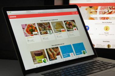 Milan, İtalya, Grubhub 10 Ağustos 2017:-Web sitesi ana. Bu 