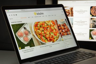 Milan, İtalya - 10 Ağustos 2017: mutfak Web sitesi ana. İnci