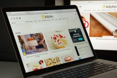 Milan, İtalya - 10 Ağustos 2017: mutfak Web sitesi ana. İnci