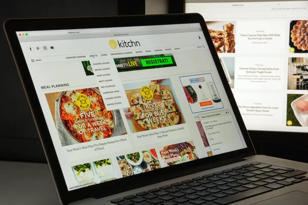 Milan, İtalya - 10 Ağustos 2017: mutfak Web sitesi ana. İnci