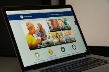 Milan, İtalya - 10 Ağustos 2017: Ssa Web sitesi ana. S öyle bir
