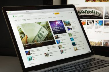 Milan, İtalya - 10 Ağustos 2017: Msn.com para Web sitesi ana sayfa. 