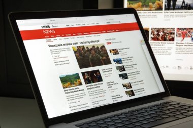 Milan, İtalya - 10 Ağustos 2017: Bbc Web sitesi ana. Bir Br olduğunu