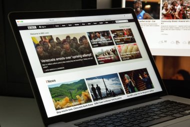 Milan, İtalya - 10 Ağustos 2017: Bbc Web sitesi ana. Bir Br olduğunu
