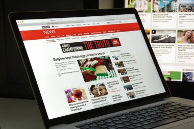 Milan, İtalya - 10 Ağustos 2017: Bbc Web sitesi ana. Bir Br olduğunu