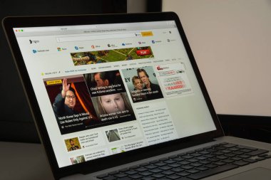 Milan, İtalya - 10 Ağustos 2017: Msn Web sitesi ana. Bir biz