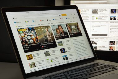 Milan, İtalya - 10 Ağustos 2017: Msn Web sitesi ana. Bir biz