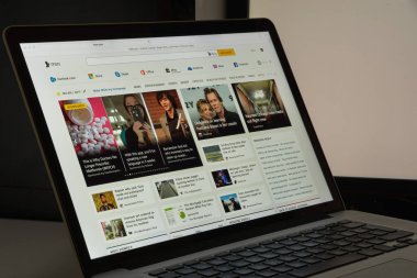 Milan, İtalya - 10 Ağustos 2017: Msn Web sitesi ana. Bir biz