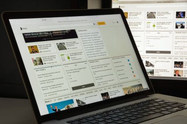 Milan, İtalya - 10 Ağustos 2017: Msn Web sitesi ana. Bir biz