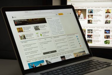 Milan, İtalya - 10 Ağustos 2017: Msn Web sitesi ana. Bir biz