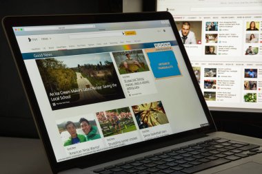 Milan, İtalya - 10 Ağustos 2017: Msn Web sitesi ana. Bir biz