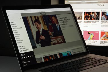 Milan, İtalya - 10 Ağustos 2017: Vice.com Web sitesi ana. Bu