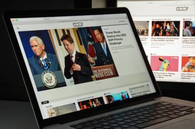 Milan, İtalya - 10 Ağustos 2017: Vice.com Web sitesi ana. Bu