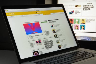 Milan, İtalya - 10 Ağustos 2017: Kablolu Web sitesi ana. Bu bir 