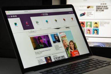 Milan, İtalya - 10 Ağustos 2017: Kablolu Web sitesi ana. Bu bir 