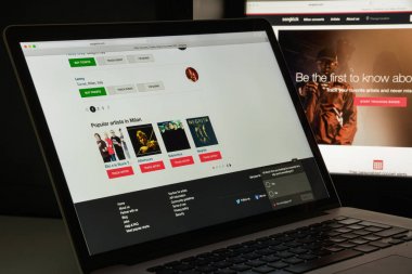 Milan, İtalya - 10 Ağustos 2017: Songkick Web sitesi ana. Bu