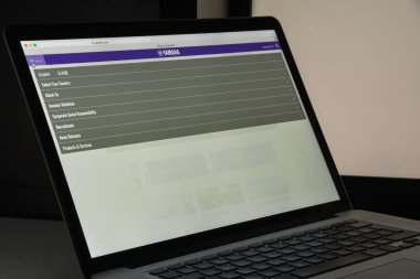 Milan, İtalya - 10 Ağustos 2017: Yamaha Web sitesi ana. Yamaha