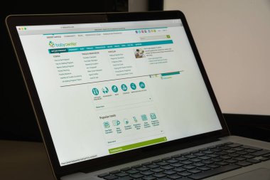 Milan, İtalya - 10 Ağustos 2017: Babycenter Web sitesi ana. Bu 