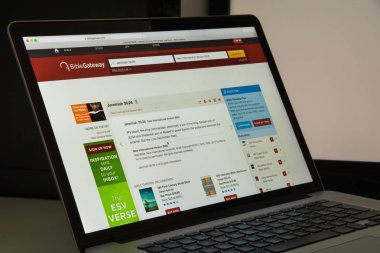 Milan, İtalya - 10 Ağustos 2017: İncil gateway Web sitesi ana sayfa. 