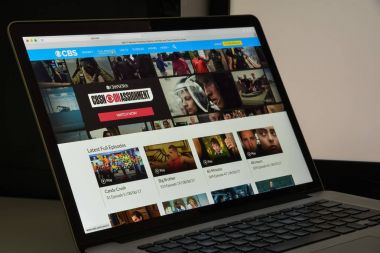Milan, İtalya - 10 Ağustos 2017: Cbs Web sitesi ana. A