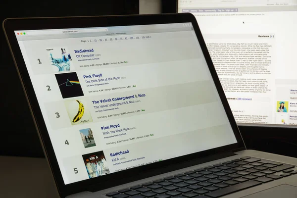 Milán, Italia - 10 de agosto de 2017: Valora tu página web de música — Foto de Stock