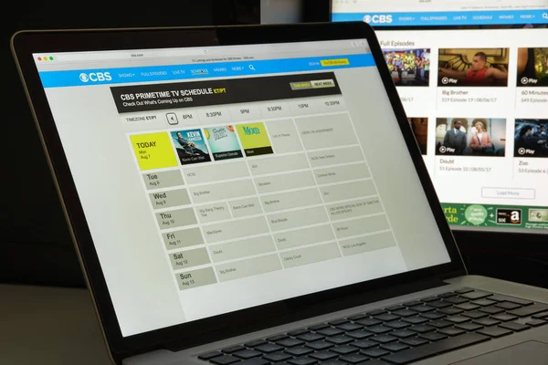 Mailand, Italien - 10. August 2017: cbs website homepage. Es ist ein — Stockfoto