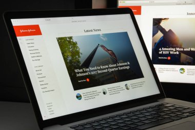 Milan, İtalya - 10 Ağustos 2017: J ve J Web sitesi ana. A