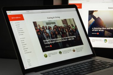 Milan, İtalya - 10 Ağustos 2017: J ve J Web sitesi ana. A