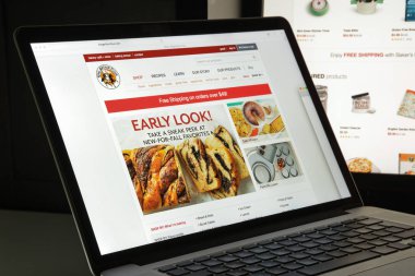 Milan, İtalya - 10 Ağustos 2017: Kral Arthur Flour Web sitesi homepa