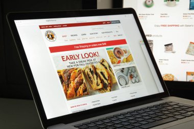 Milan, İtalya - 10 Ağustos 2017: Kral Arthur Flour Web sitesi homepa
