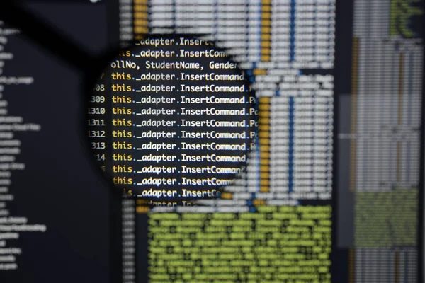 Igazi c# kód fejlődő képernyő. A programkészítés munkafolyamat absztrakt alg — Stock Fotó