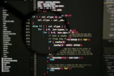 Gerçek Java komut dosyası kodu ekran geliştirmek. Programlama iş akışı abs