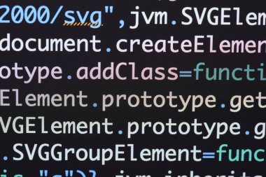 Gerçek Java komut dosyası kodu ekran geliştirmek. Programlama iş akışı abs