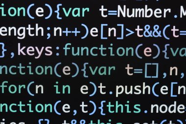 Gerçek Java komut dosyası kodu ekran geliştirmek. Programlama iş akışı abs
