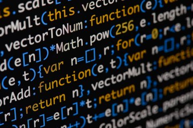 Gerçek Java komut dosyası kodu ekran geliştirmek. Programlama iş akışı abs