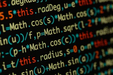 Gerçek Java komut dosyası kodu ekran geliştirmek. Programlama iş akışı abs