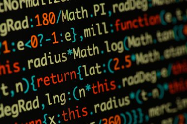 Gerçek Java komut dosyası kodu ekran geliştirmek. Programlama iş akışı abs