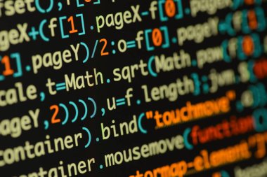 Gerçek Java komut dosyası kodu ekran geliştirmek. Programlama iş akışı abs