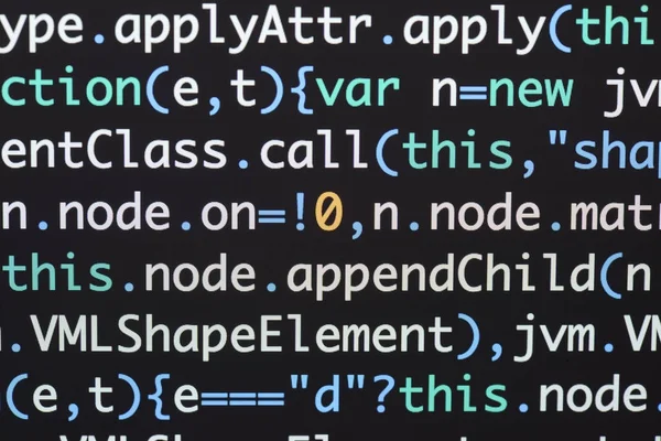 Gerçek Java komut dosyası kodu ekran geliştirmek. Programlama iş akışı abs