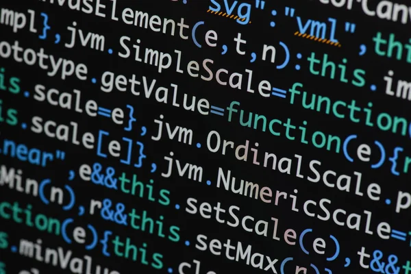 Gerçek Java komut dosyası kodu ekran geliştirmek. Programlama iş akışı abs