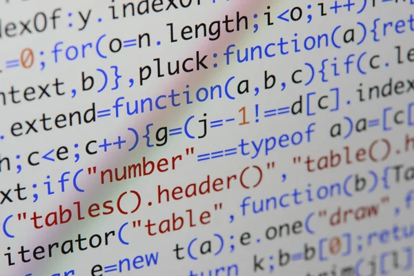 Gerçek Java komut dosyası kodu ekran geliştirmek. Programlama iş akışı abs
