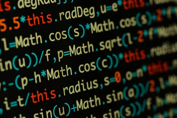 Gerçek Java komut dosyası kodu ekran geliştirmek. Programlama iş akışı abs