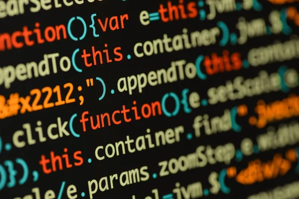 Gerçek Java komut dosyası kodu ekran geliştirmek. Programlama iş akışı abs