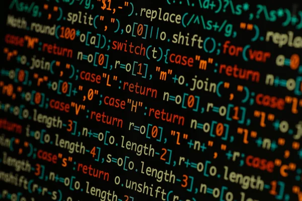 Gerçek Java komut dosyası kodu ekran geliştirmek. Programlama iş akışı abs