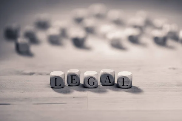 Yasal haber tahta küpleri. Yasal kavram — Stok fotoğraf