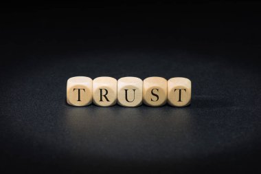 ahşap küpleri kelime güven. güven kavramı