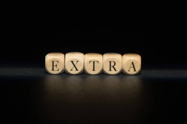 Ahşap küpleri ilave kelime. İlave kavramı