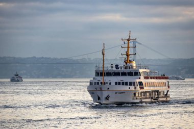 İstanbul, 14 Ekim 2019. Asya ve Avrupa kıtaları arasında rüya şehri. İstanbul 'dan şehir manzarası