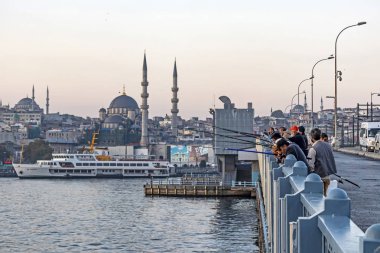 İstanbul, 14 Ekim 2019. Asya ve Avrupa kıtaları arasında rüya şehri. İstanbul 'dan şehir manzarası